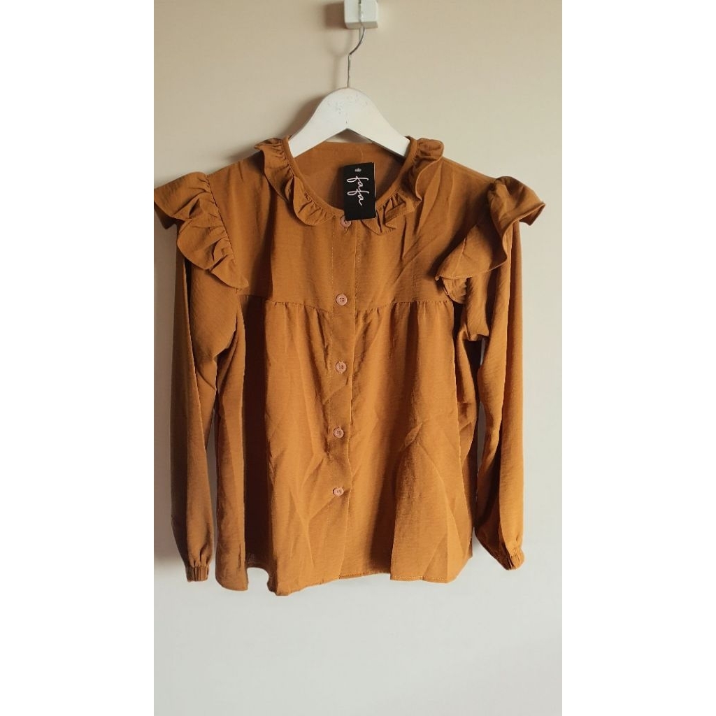 Atasan Blouse New FAFA Mustard