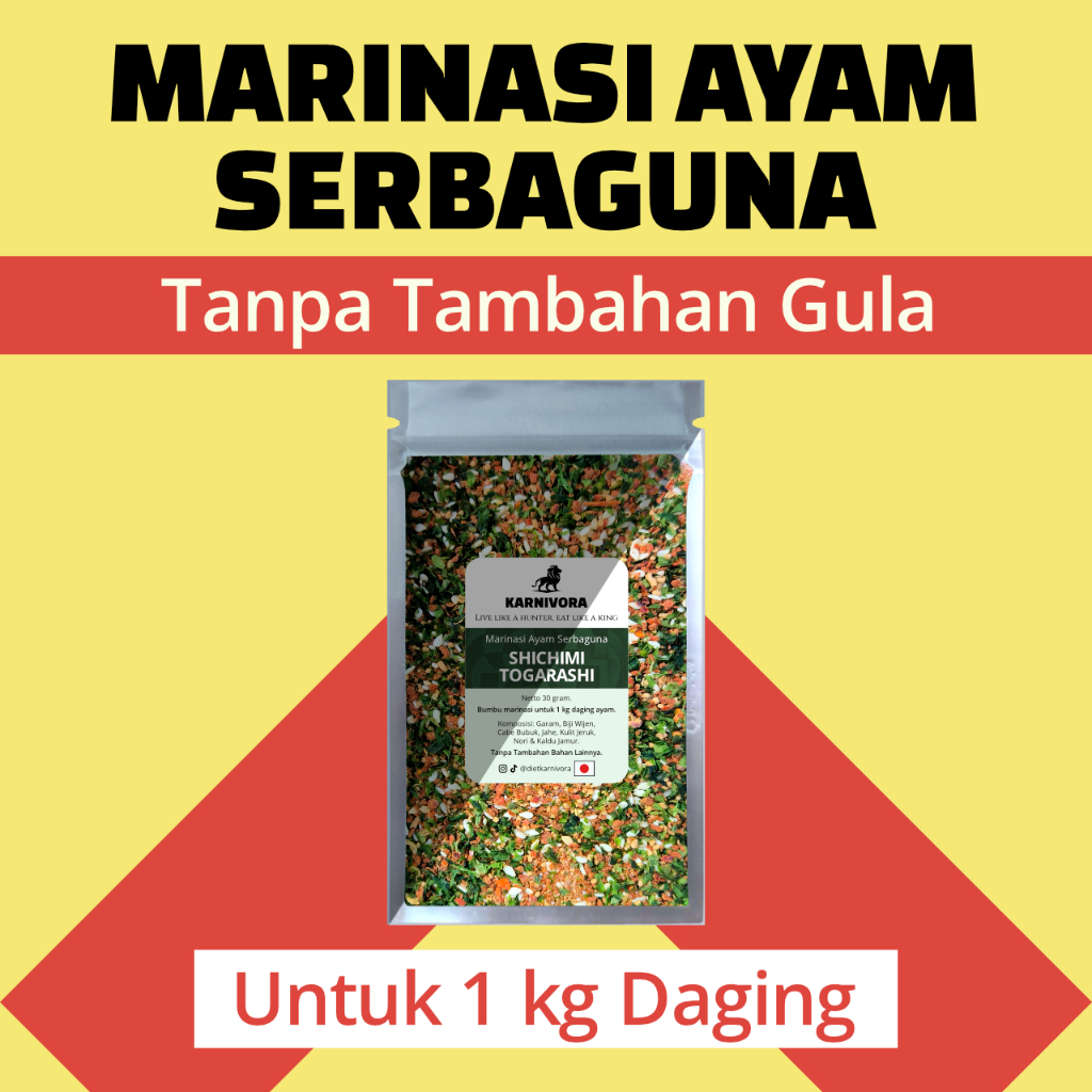 

Bumbu Marinasi Ayam Serbaguna Tanpa Gula - Diet Karnivora Keto DEBM Dada Fillet Rendah Kalori