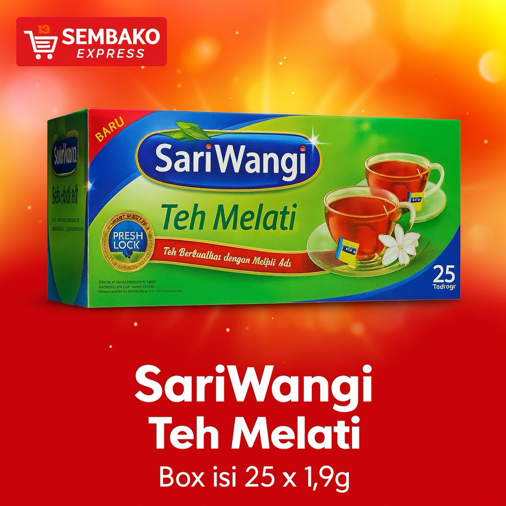 

SariWangi Teh Melati Box Isi 25 x 1.9g – Wangi Segar & Nikmat