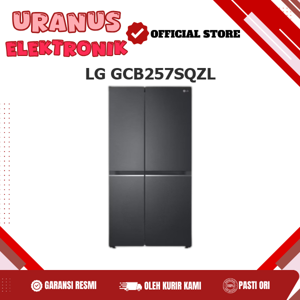 LG GCB257SQZL KULKAS 4 PINTU SIDE BY SIDE 647L GCB257SQZL GCB257 B257SQZL
