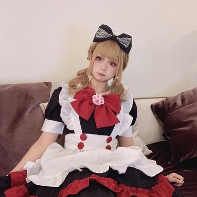 CC-103 maid lolita neko cat cosplay costume kostum pelayan anime