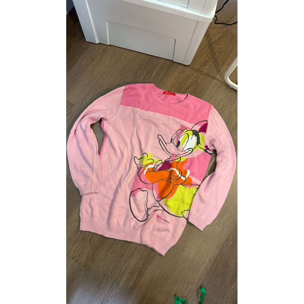 ICEBERGG Italy Donald Duck Knit Sweater Pink