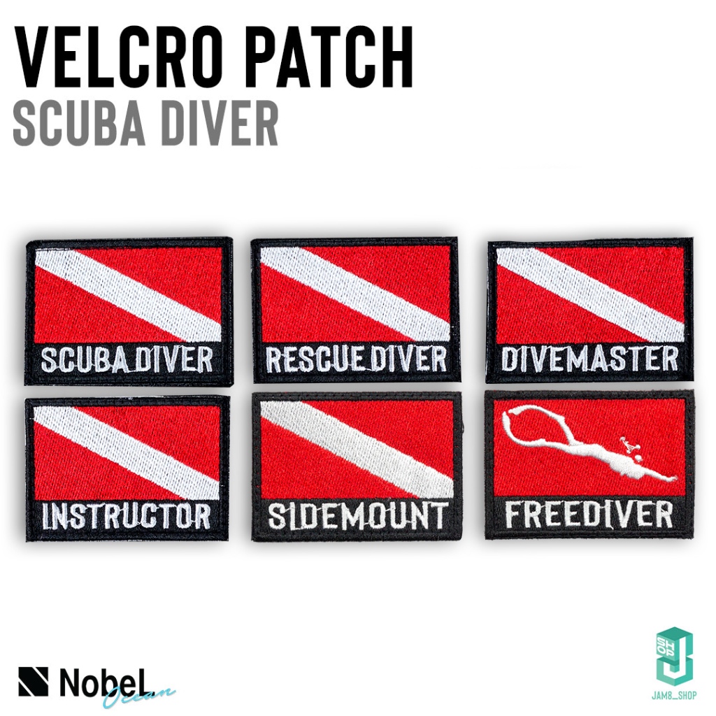 Velcro Patch Scuba Diver|NobeL Outdoor|Bordir|
