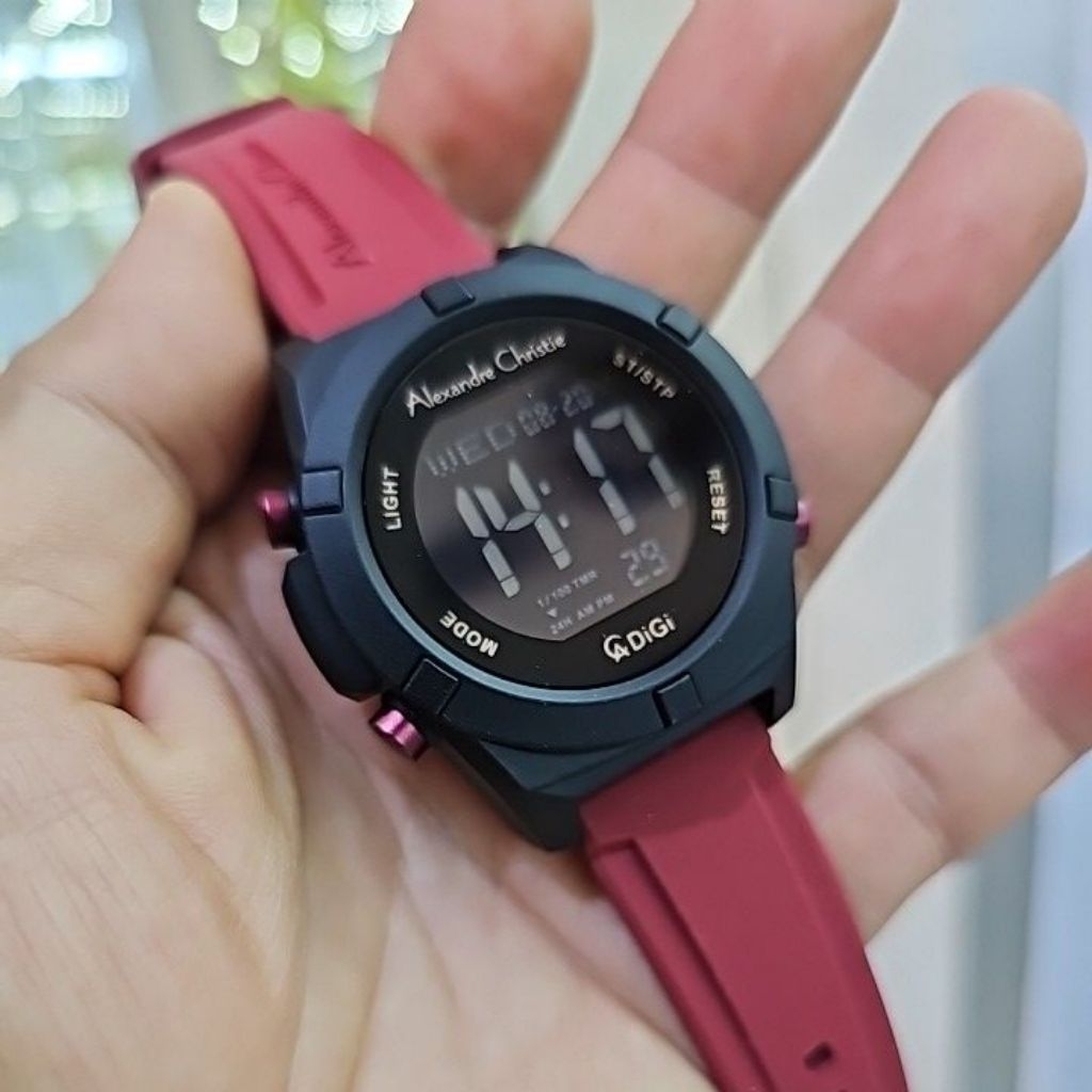 jam tangan pria digital ALEXANDRE CHRISTIE 9371 MHRIPBARE