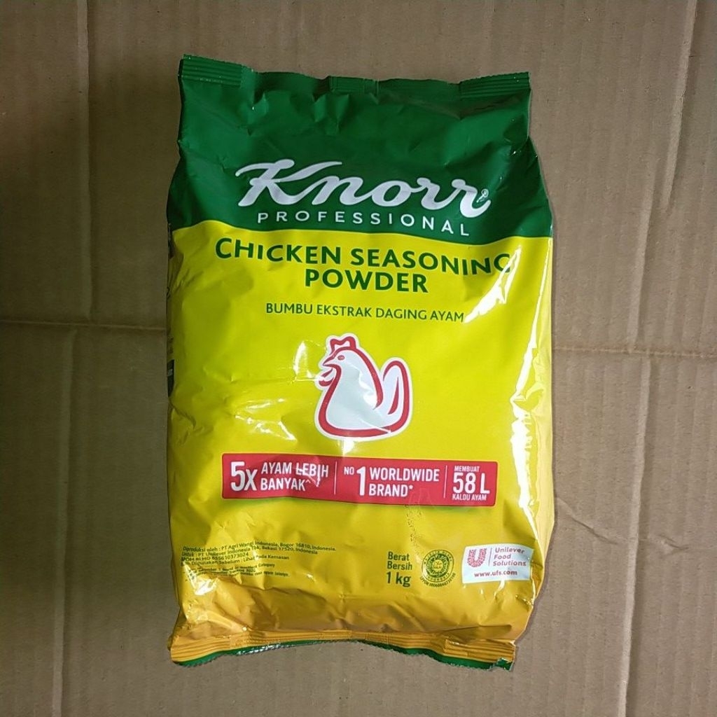 

Knorr Chicken Seasoning Powder 1 kg Knorr Bubuk Kaldu Ayam Halal