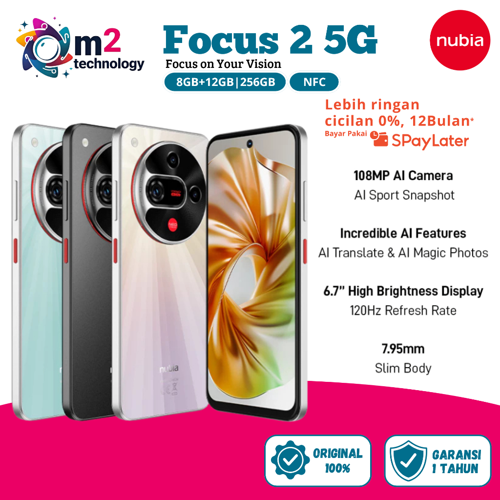 Nubia Focus 2 5G ROM 256GB RAM 20 GB (8+12 GB) Smartphone