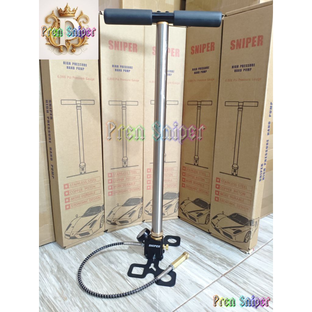Pompa PCP Butterfly Sniper Evo, Pompa PCP Sniper Lipat Evo, Pompa PCP 3 Stage 6000psi, Pompa PCP Imp