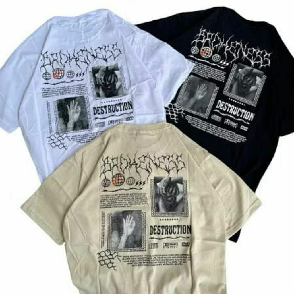 [COD] Kaos Keren Trendy Distro Cocok Untuk Pria/Wanita 100rb dapet 3 pcs Trendy Nyaman Santai Motif 