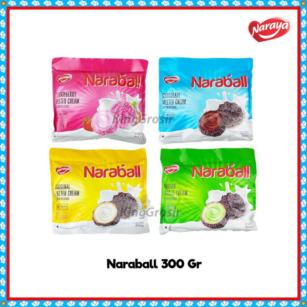 

Naraya Naraball Melted Cream 300gr Wafer Bentuk Bola Isi Krim Lezat dan Renyah