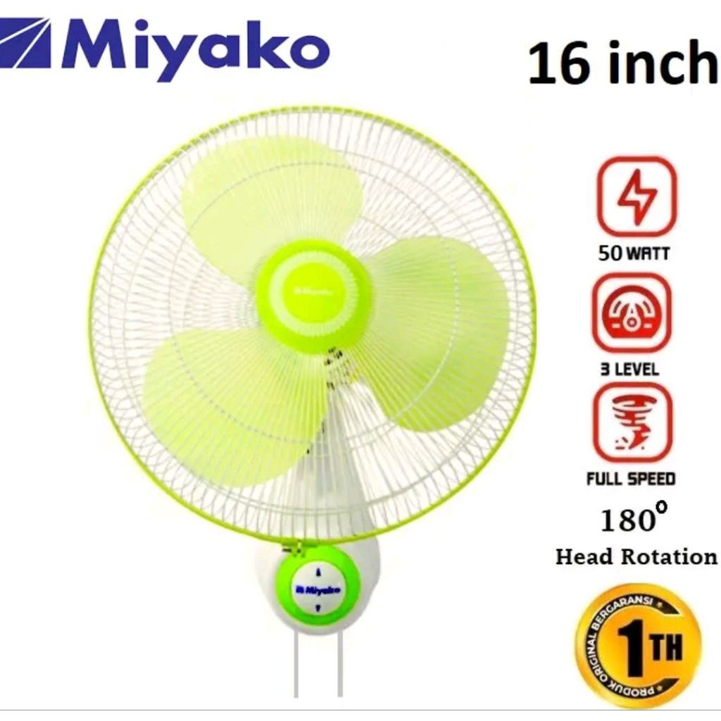 Miyako Kipas Angin KAW 1662 / Wall Fan KAW1662