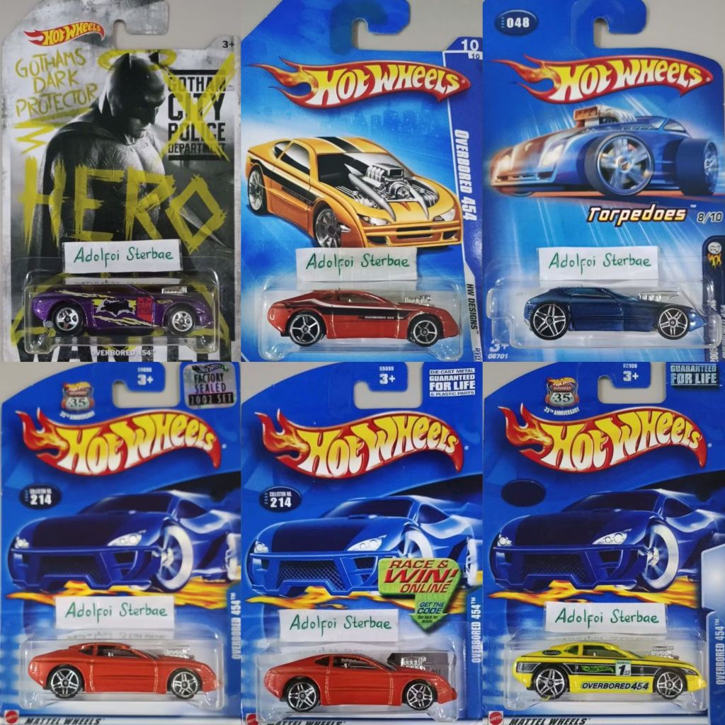 hotwheels hot wheels overbored 454 over bored 454 edisi batman superman dark knight gothams dark pro
