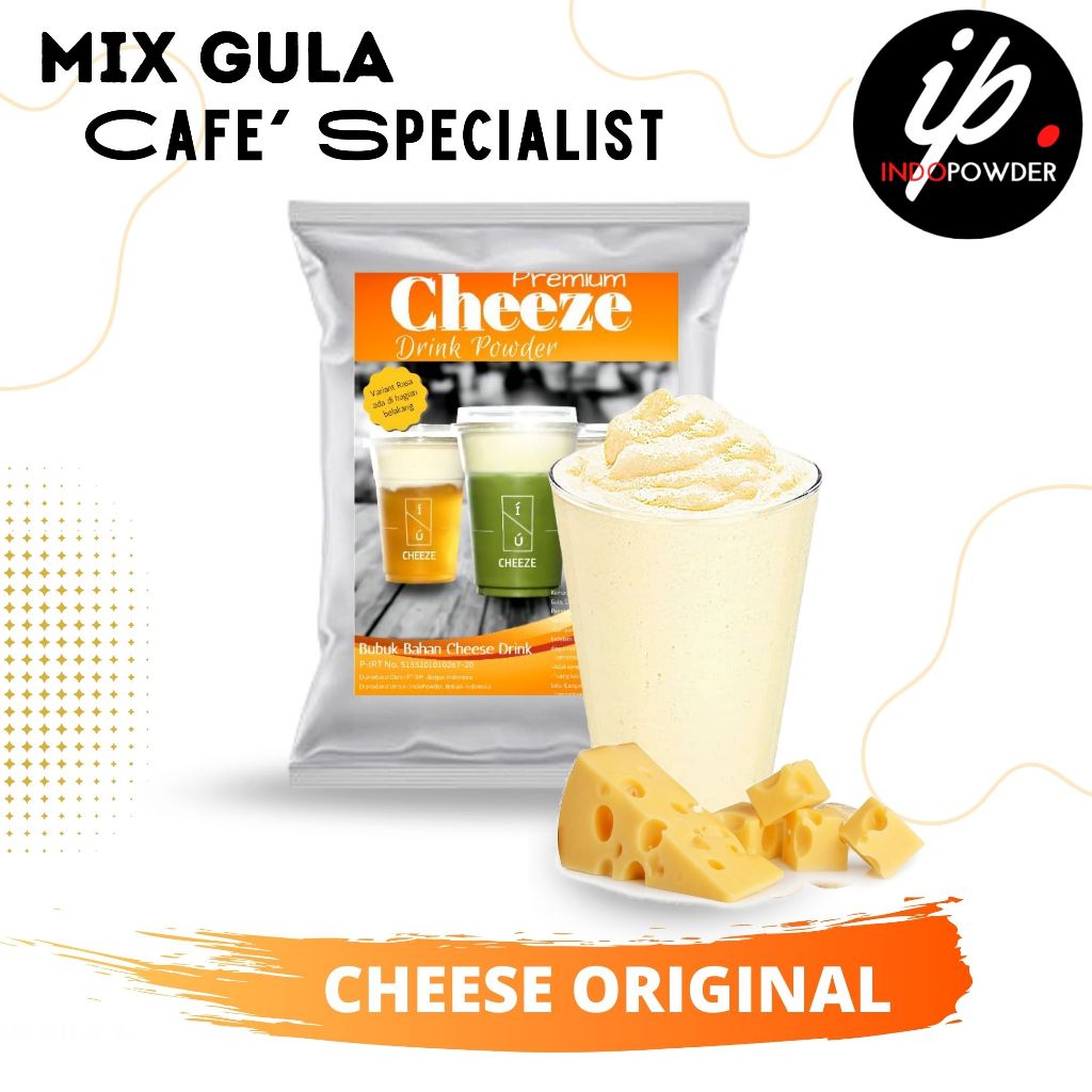 

Bubuk CHEESE ORIGINAL 1Kg I Powder Untuk Cafe, Waralaba, Resto dan Usaha Minuman Kekinian