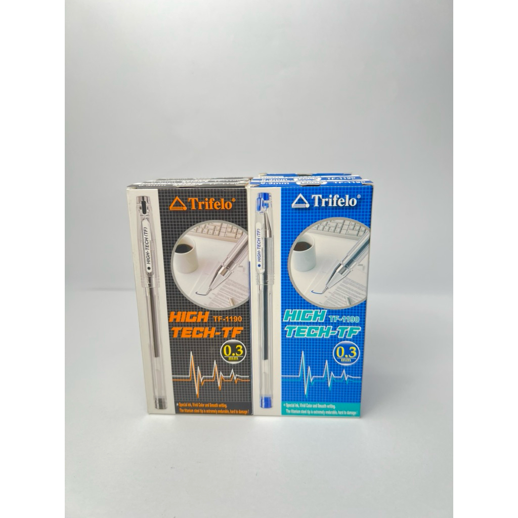 

(12 PCS) Bolpoint / Pulpen / Bolpen Hi-Tech Trifelo TF-1190 0.3
