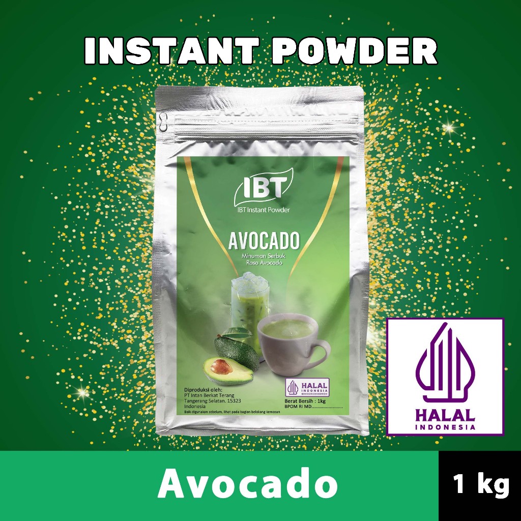 

Bahan Minuman Bubuk Rasa Avocado. Alpukat Serbuk Instant IBT Drink Powder