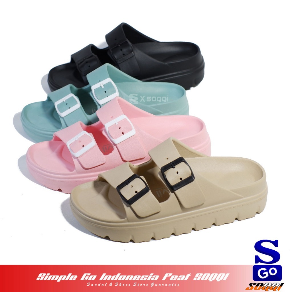 Carvil Anaya Sandal Selop Wanita Dewasa Strap 2 Ori Sendal Slop Phylon Cewek Terbaru 36-40
