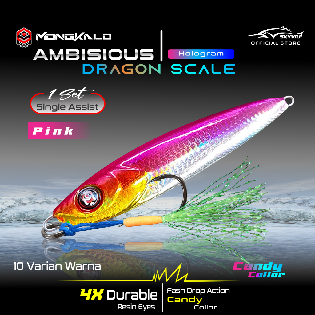 Mongkalo Ambisious Sisik-Kecil noGID noMotif Candy 20 Pink