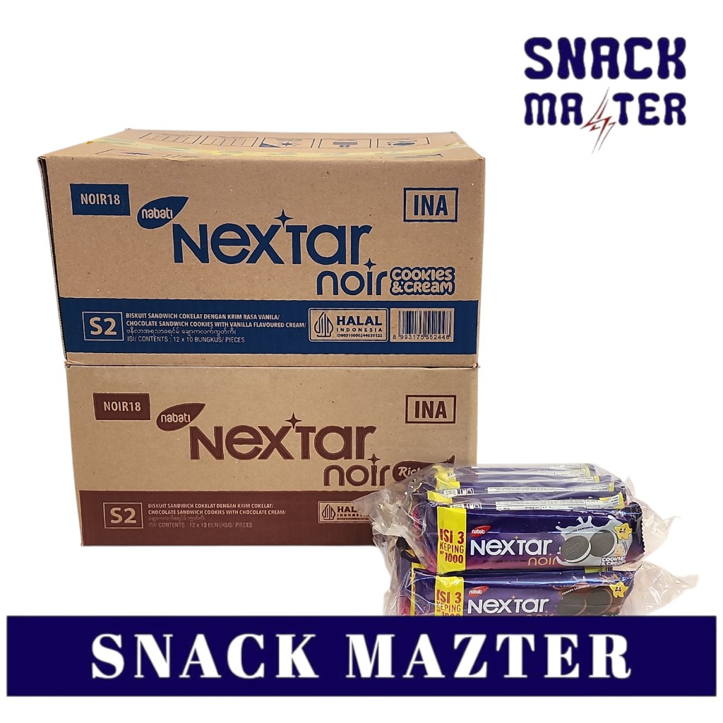 

Nextar Noir KARTON - ISI 12 Renceng (Netto 10 bks x 28.5 gr)
