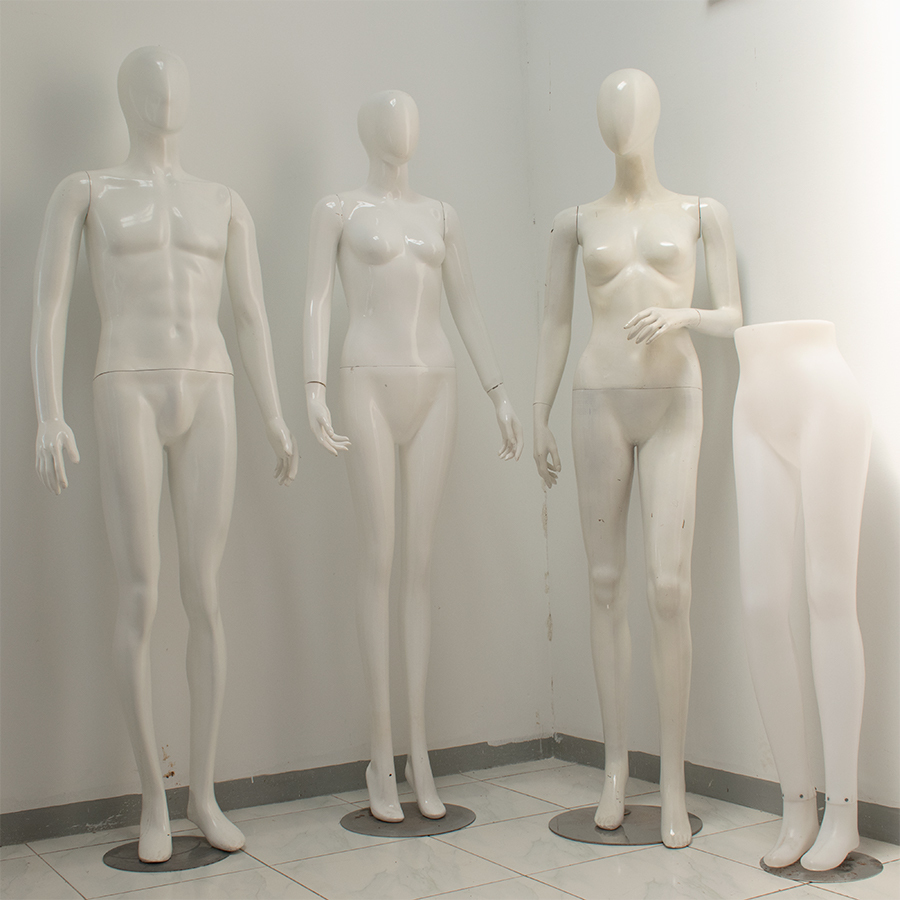 (Khusus Instan) Manekin Full Body Cewek/Cowok Alien Putih Second Murah Display SET Pakaian