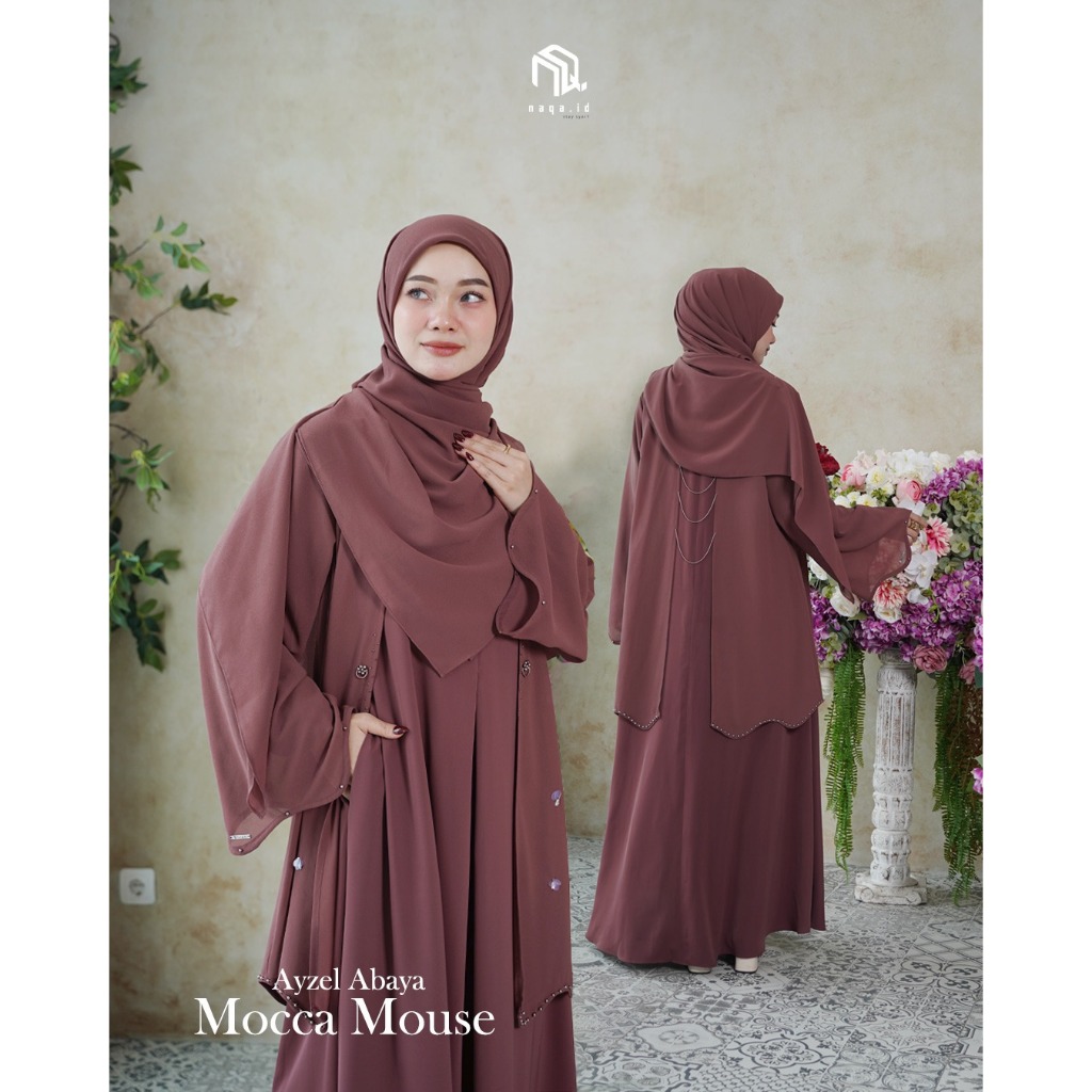 [READY STOK] AYZEL ABAYA - FREE SQUARE by NAQA.ID