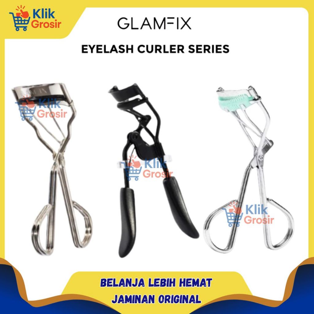 GLAMFIX Eyelashes Curler | Maxi  Curler  Comb-In Glam  Curler - Penjepit Bulu Mata
