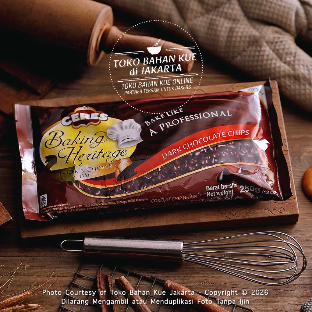 

CERES Baking Heritage DARK ChocoChip 250gr Chocolate Chips