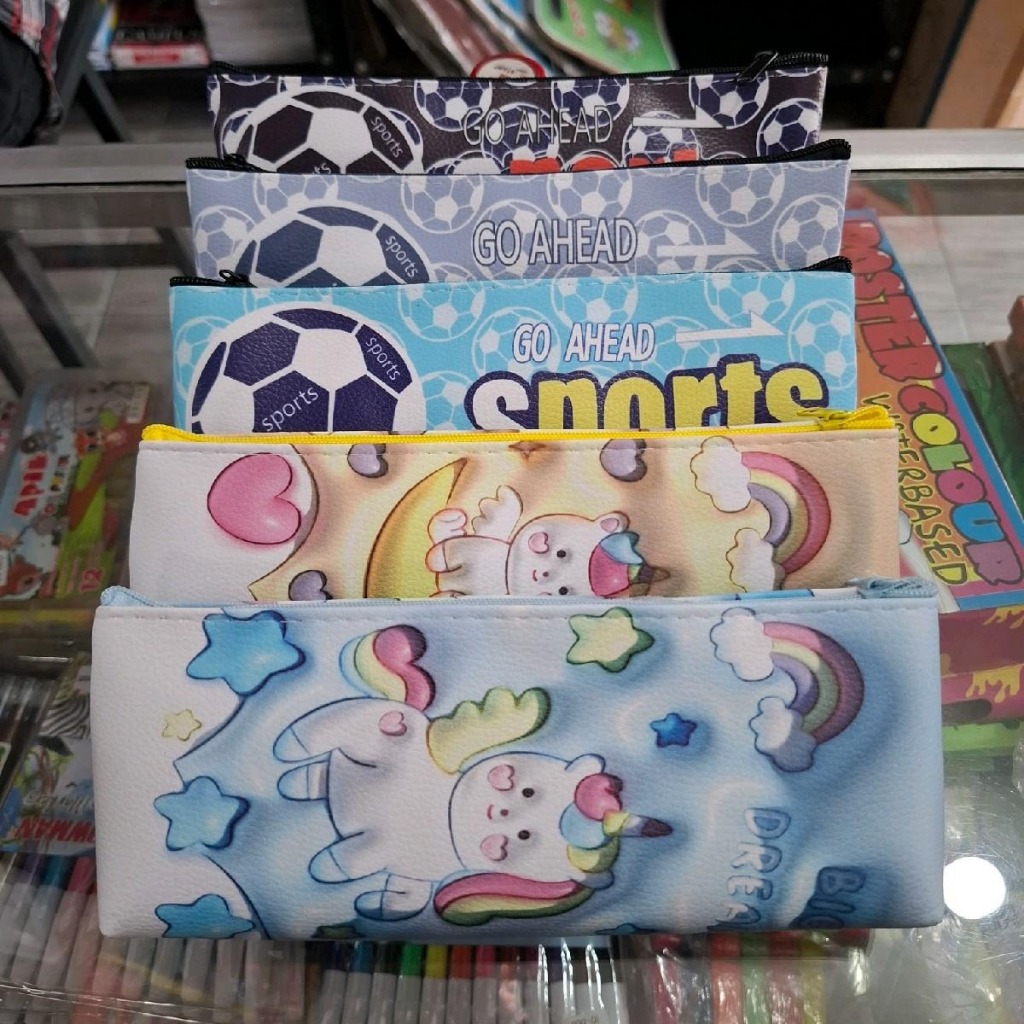 

Tempat Pensil zipper fancy JC.479 motif bola dan unicorn