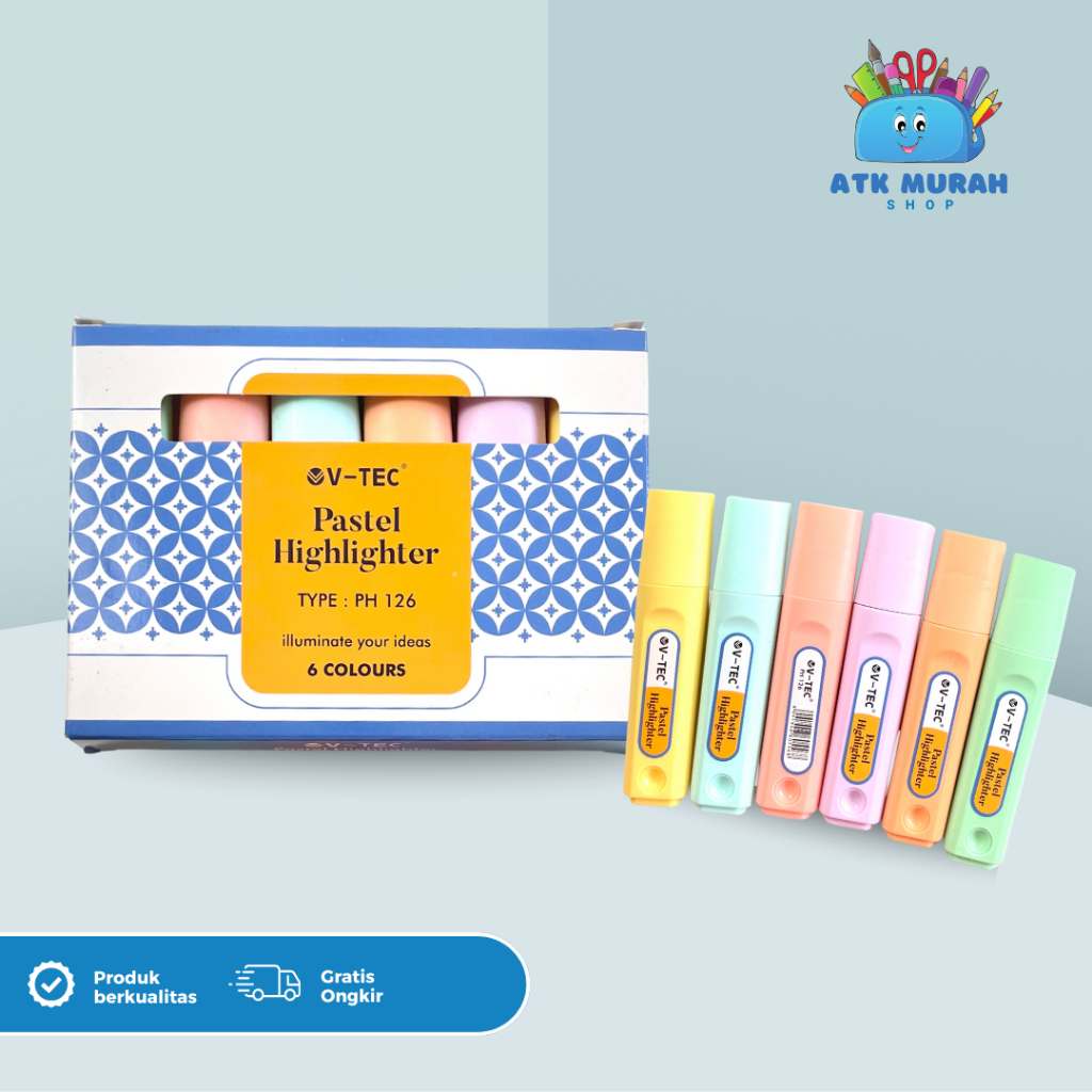 

Stabilo Pastel Highlighter / Penanda Warna Stabilo Warna Pastel Isi 6 Warna Murah Vtec