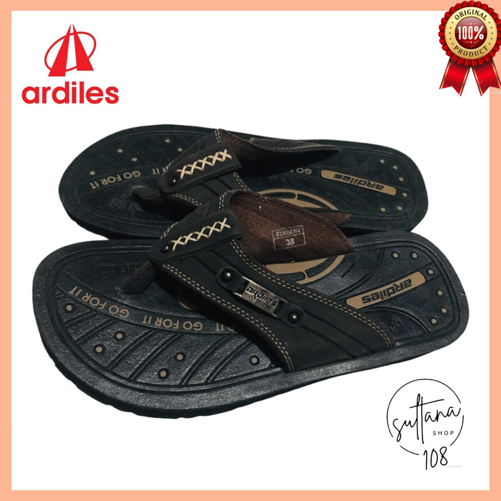 sandal jepit pria sandal flat pria sandal kulit sandal kalep ARDILES RAKUZAN TERBARU