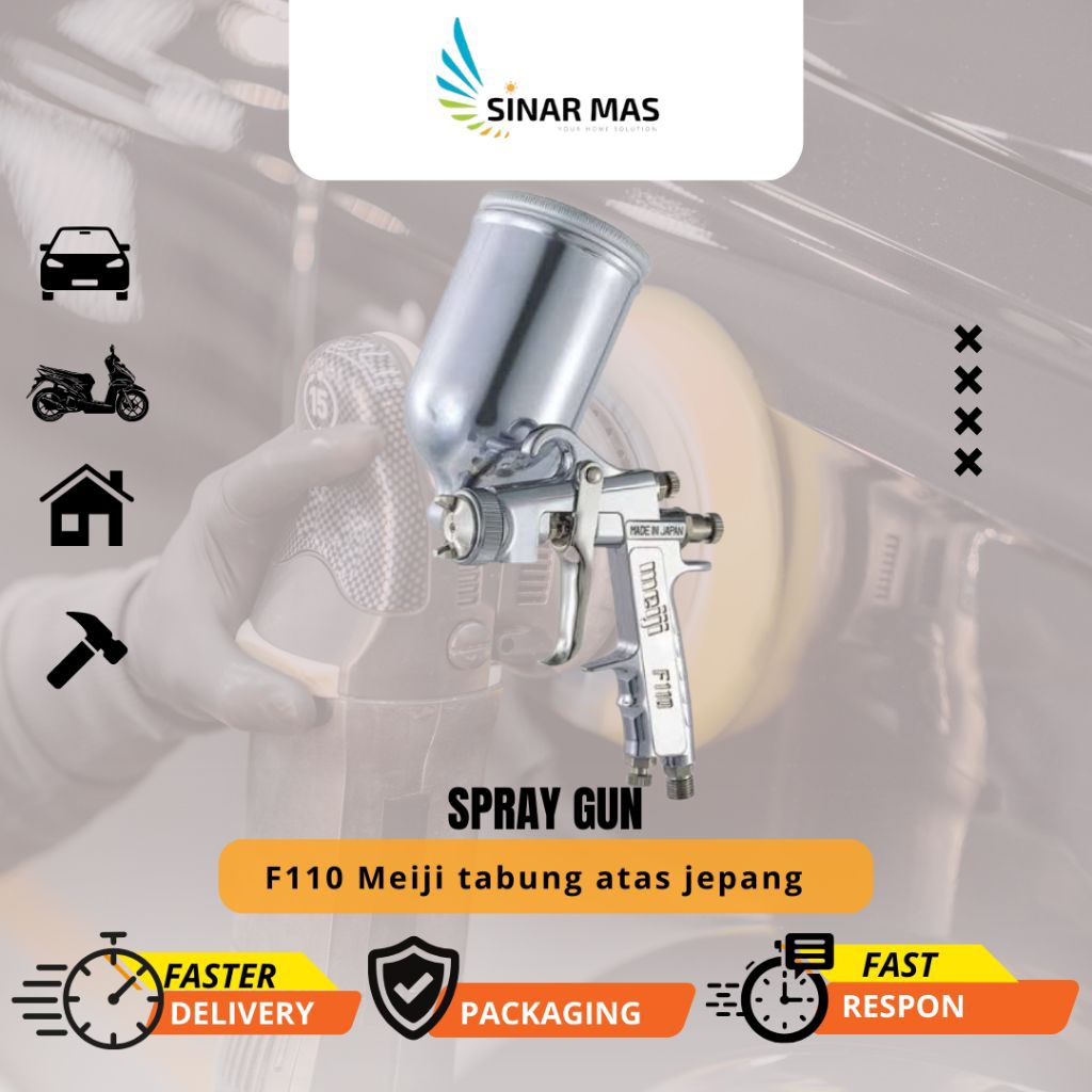 Spray Gun F110 Meiji tabung atas jepang