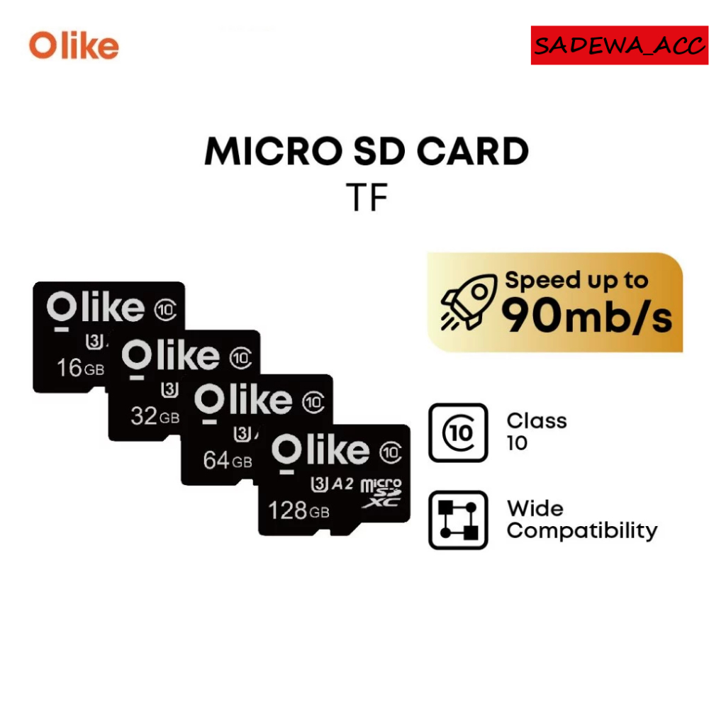 SADEWAACC OLIKE Kartu Memori Hp 4GB 8GB 16GB 32GB 64GB 128GB Original