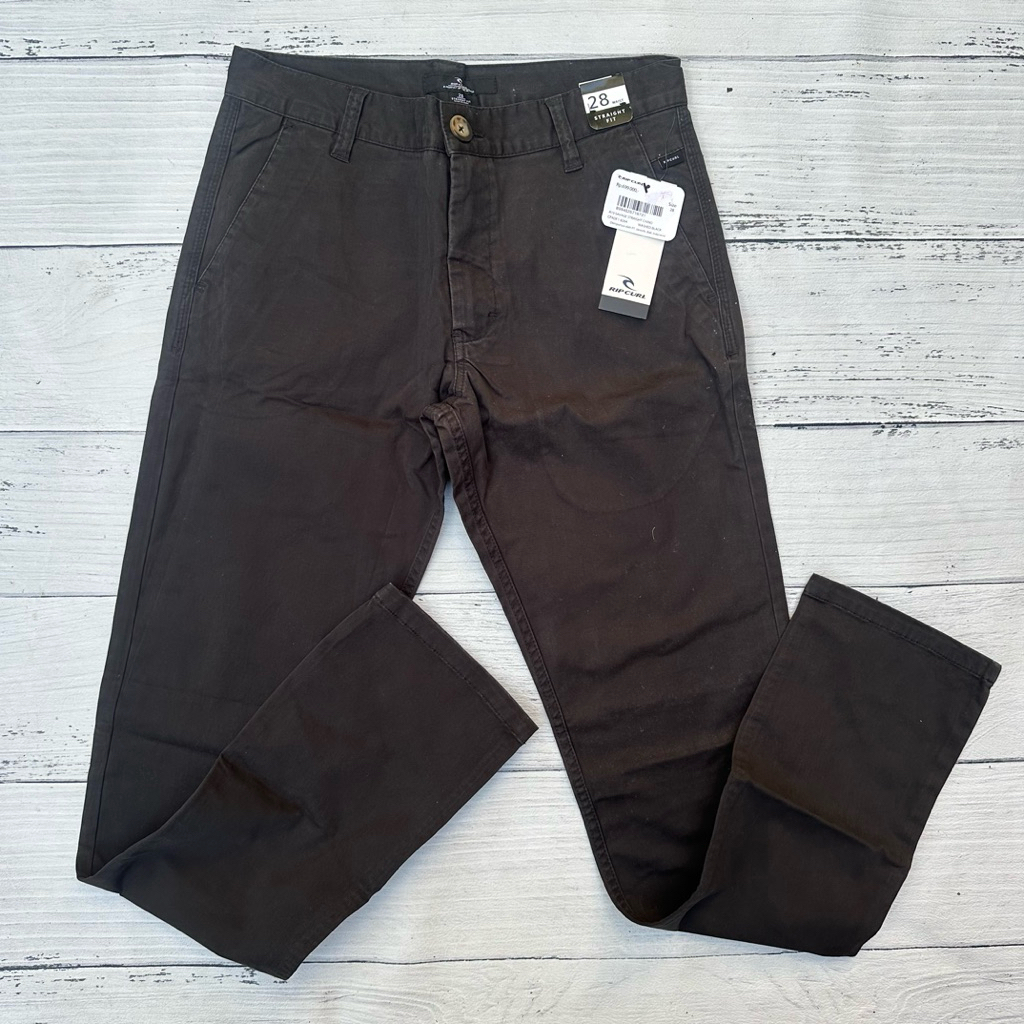 RIPCURL celana panjang washed black A19 SAVAGE STRAIGHT CHINO NEW ORIGINAL 100%