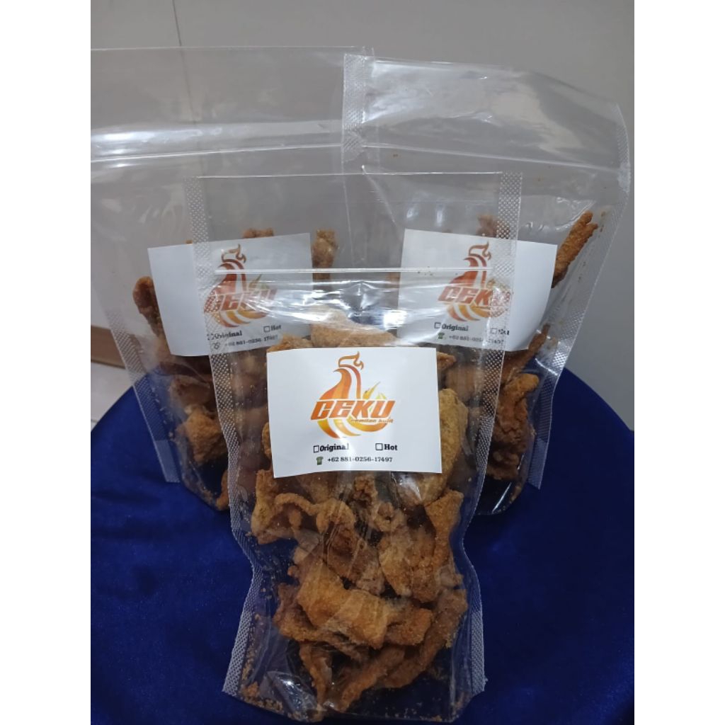 

Kulit Ayam paha Crispy