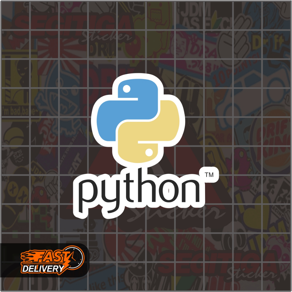 

Sticker Python Ukuran 5 x 5 Cm