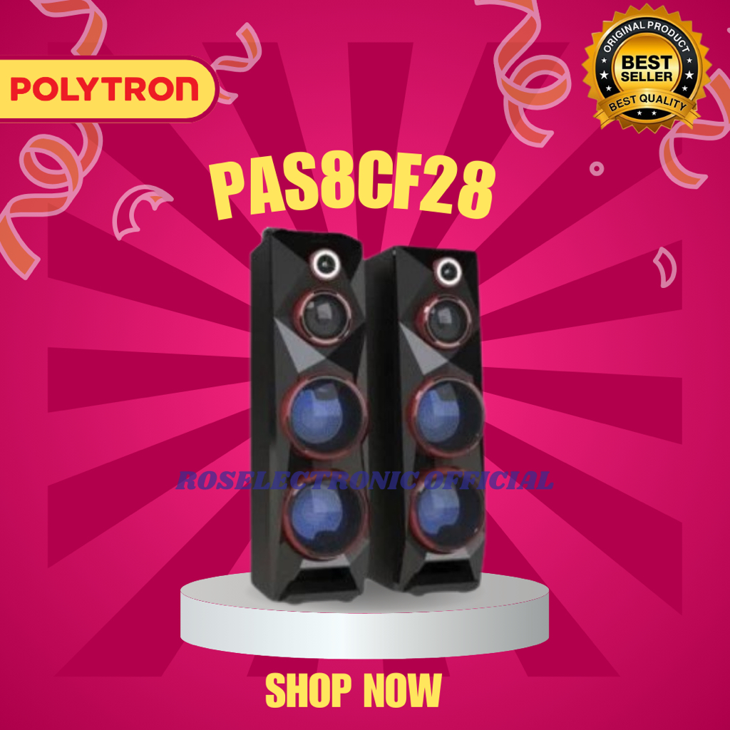 Active Speaker Polytron PAS8CF28 8inch/PS-8CF28/PS 8CF28/Polytron Wireless ORIGINAL Speaker GARANSI