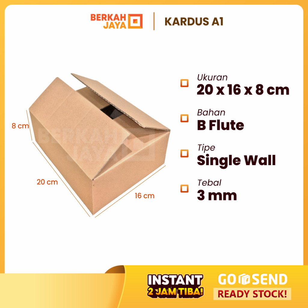 

[TANPA MIN ORDER] Kardus / Box / Karton / Aksesoris / Kotak / Dus Packing Kopi / Box Alat Kopi / Box Perlengkapan Dapur – 20x16x8 cm (Kardus 20 x 16 x 8 cm)