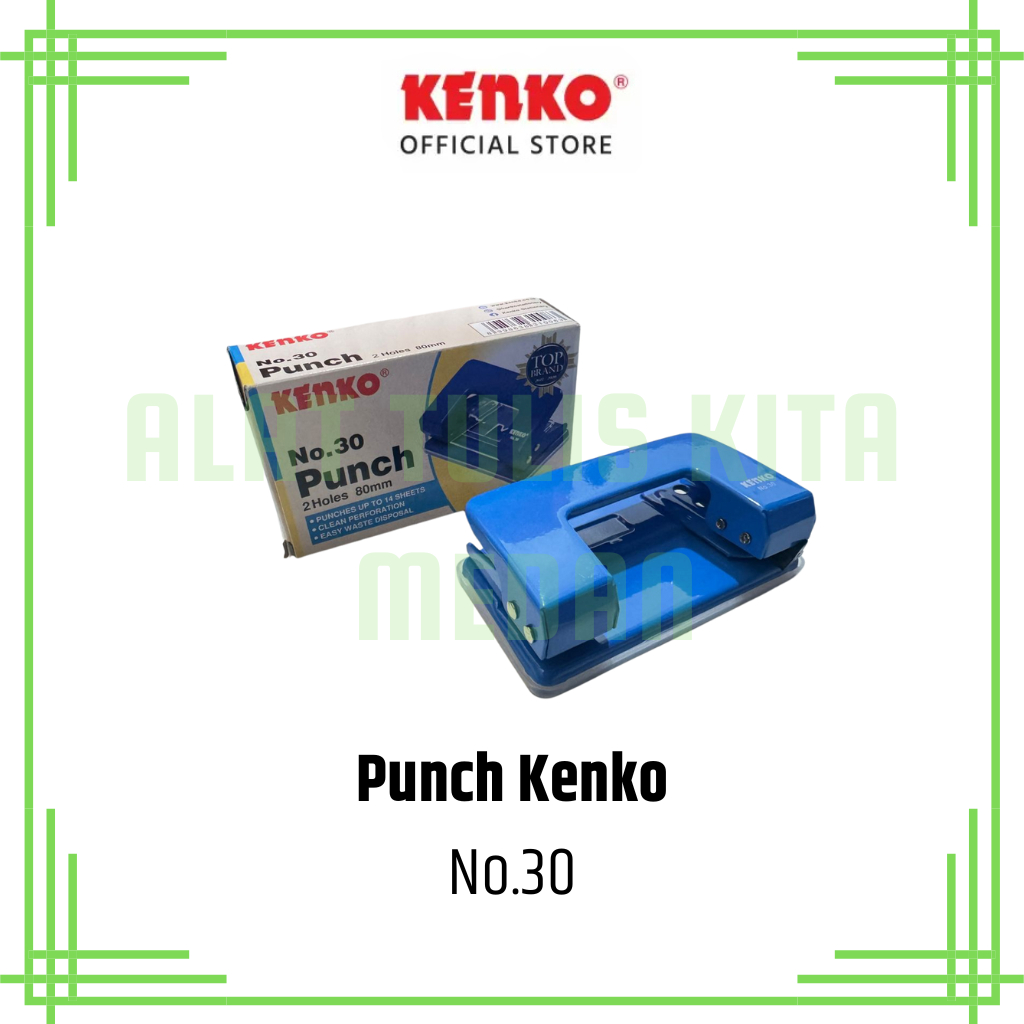 

(1 Pcs) Punch Kenko No.30 / Pembolong Kertas Dua Lobang Kenko No.30