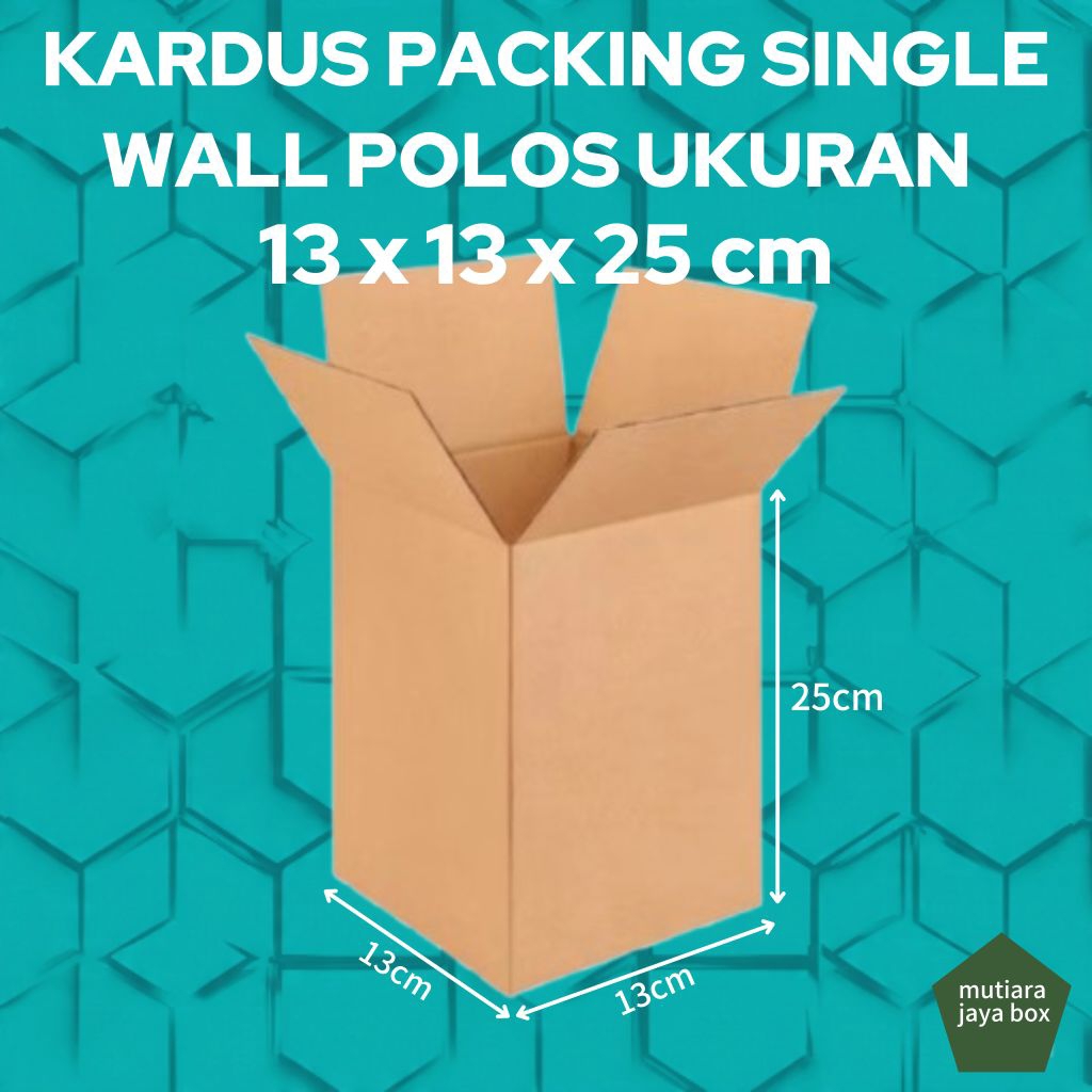 

KARDUS PACKING 13x13x25cm SINGEL WALL POLOS