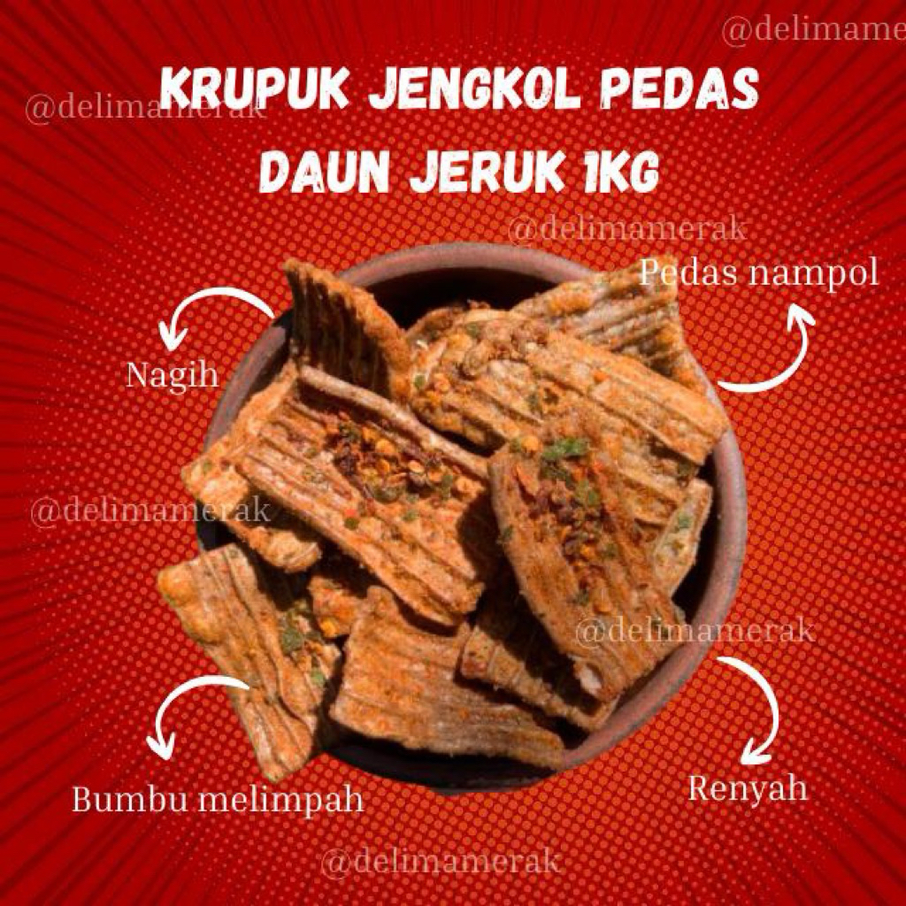 

krupuk jengkol pedas daun jeruk 1kg