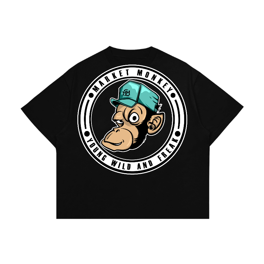 Market Monkey Kaos Pria Oversize Bob Puffin Cotton Combad 16S