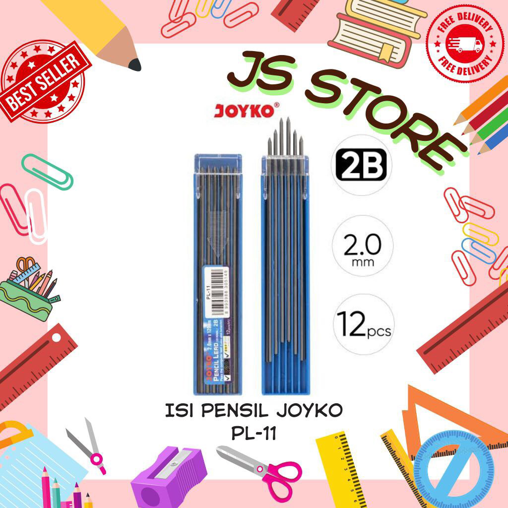 

Isi Pensil 2B Besar Joyko PL-11 2.0mm