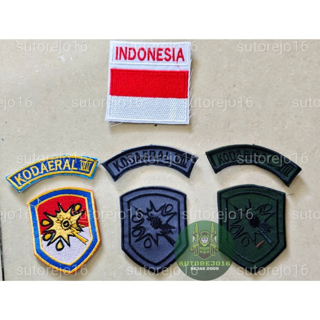 bet BORDIR patch lokasi pdh pdl KODAERAL komando angkatan laut TNI AL