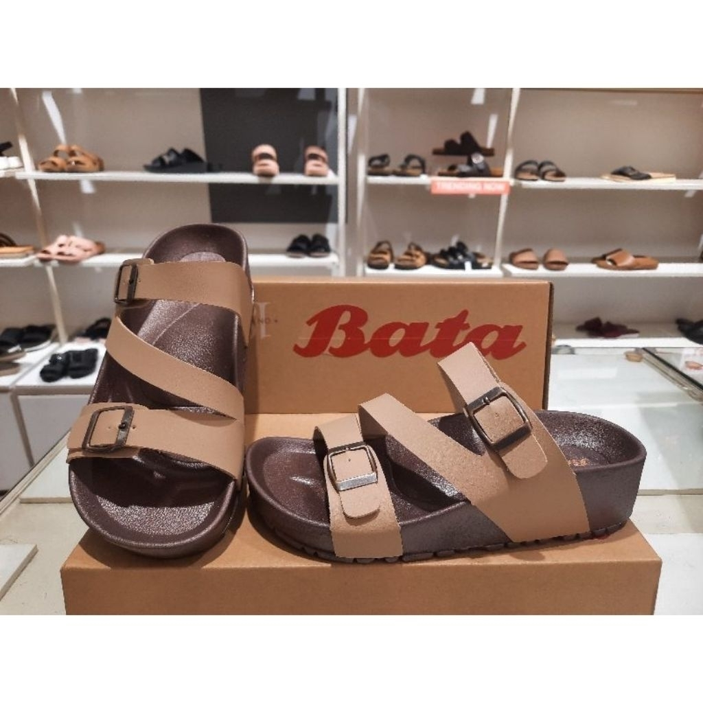Bata sandal slop karet wanita empuk original 531-3080