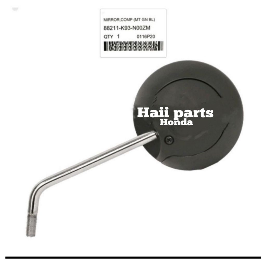 Spion hitam doff Scoopy ESP New original AHM 88211K93N00ZM