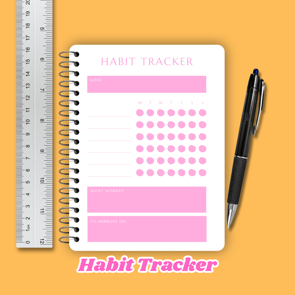 

Habit Tracker A6 60 Halaman - Buku Cek Aktivitas Harian Cover Coklat DanHitam