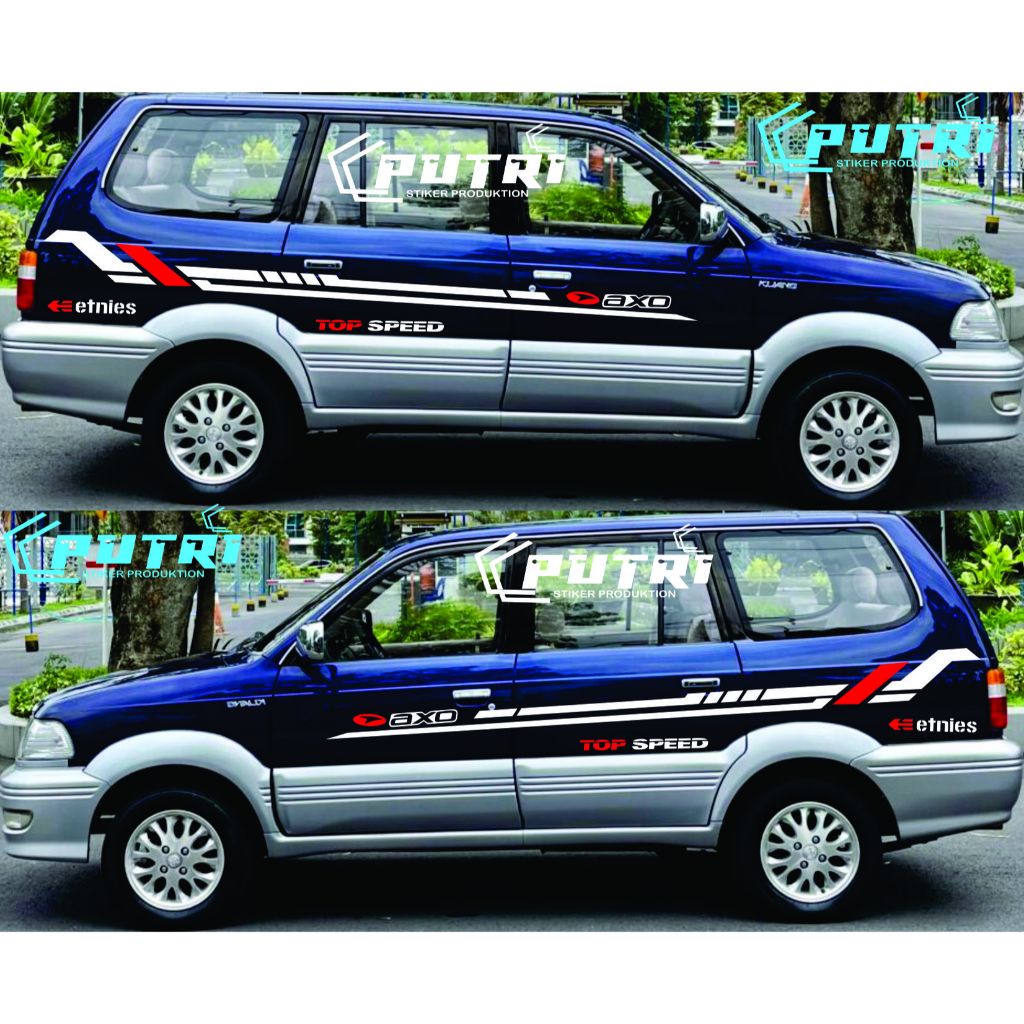 COD Stiker Mobil Kijang Krista Stiker Body Kijang Krista Stiker Kijang Krista Model Simple