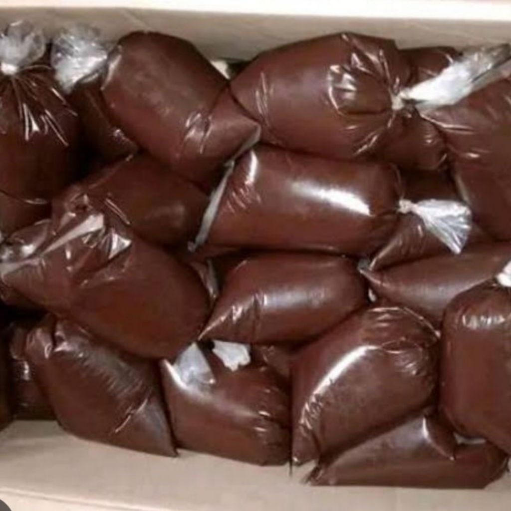 

Selai DARK COKLAT MANIS 1kg kiloan murah/filling dark chocolate manis 1kg repack