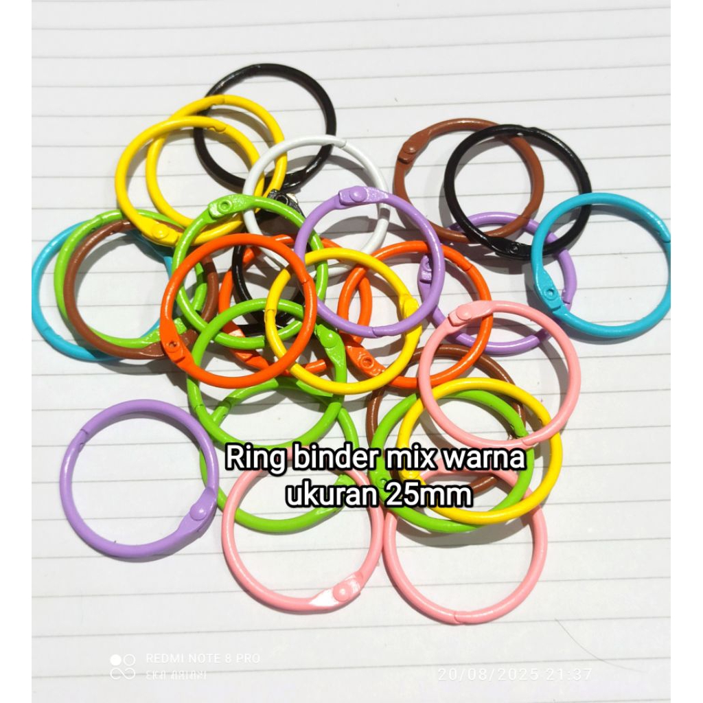 

4pcs Ring Binder 25mm mix warna