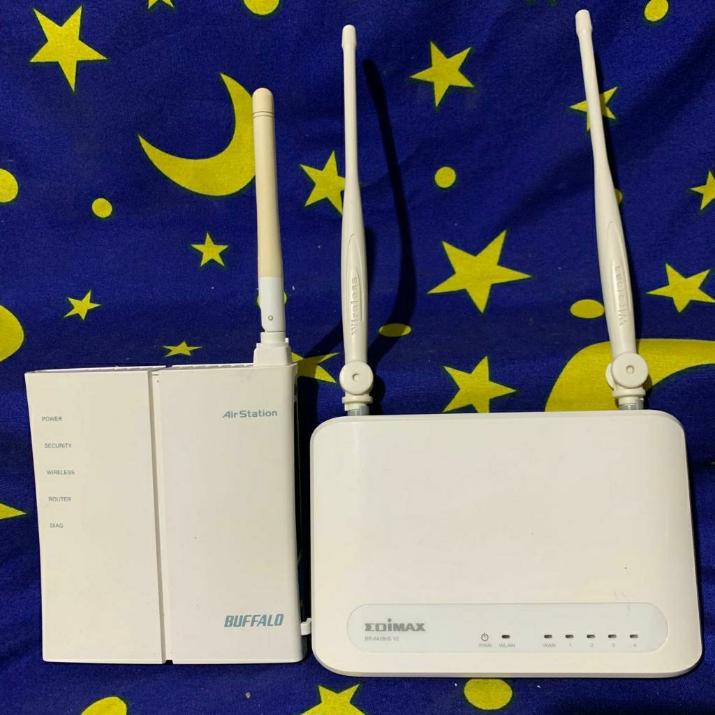 BUFFALO Air Station WRC-GN & EDIMAX BR-6428nS V2 Access Point Router No Adaptor