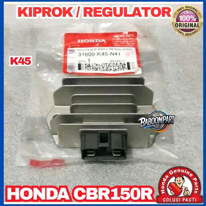 Regulator Kiprok CBR150 R K45G K45N K45R Asli AHM 31600K45N41 / Kiprok CBR 150R K45 Original