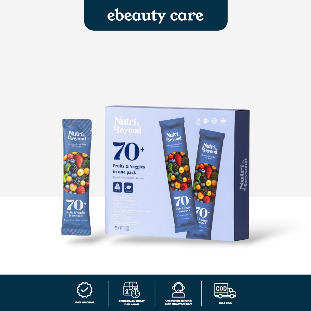 

Nutri & Beyond Fiber Drink dengan Buah dan Sayur Rasa Mixberry 1 Box isi 16 Sachet